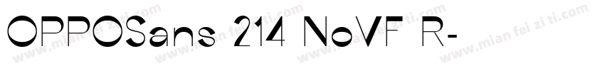 OPPOSans 214 NoVF R字体转换